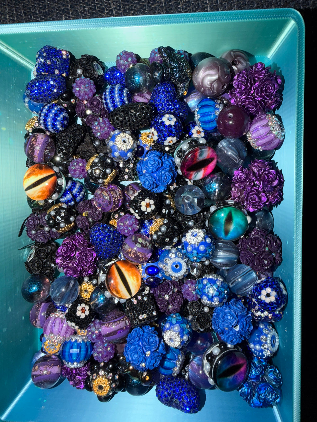 Midnight Mystic Acrylic Beads mix