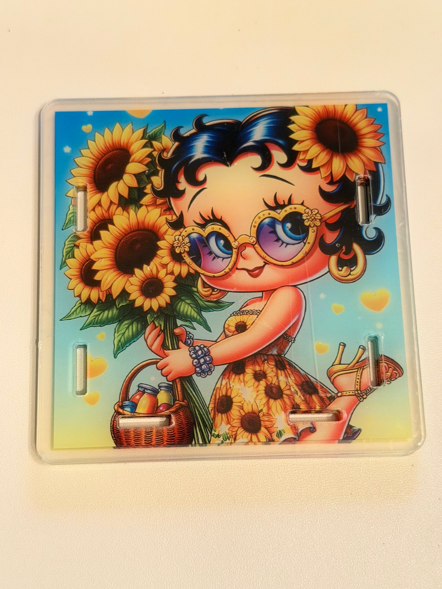 Acrylic Pen Holder-Sunflower Girl