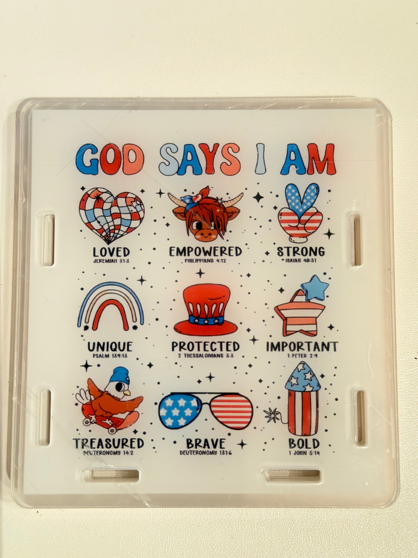 Acrylic Pen Holder-God Says...