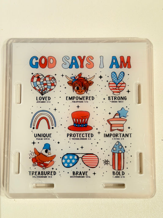 Acrylic Pen Holder-God Says...