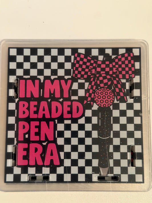 Acrylic Pen Holder-In My beaded Pen Era