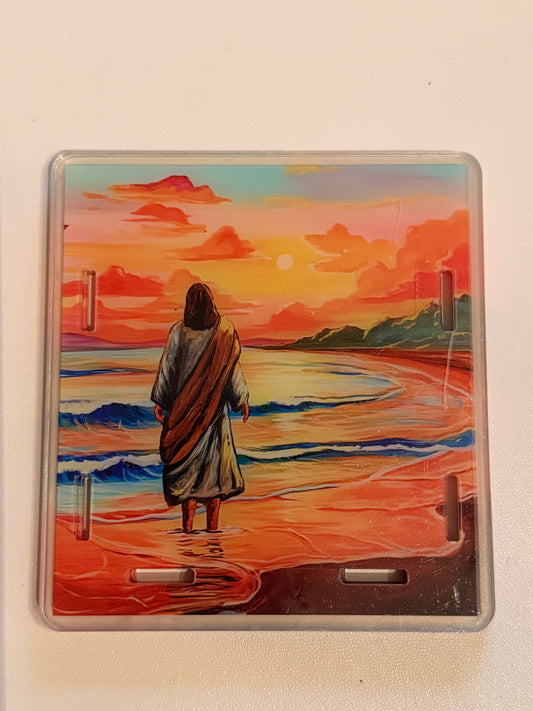 Acrylic Pen Holder-Walk By Jesus