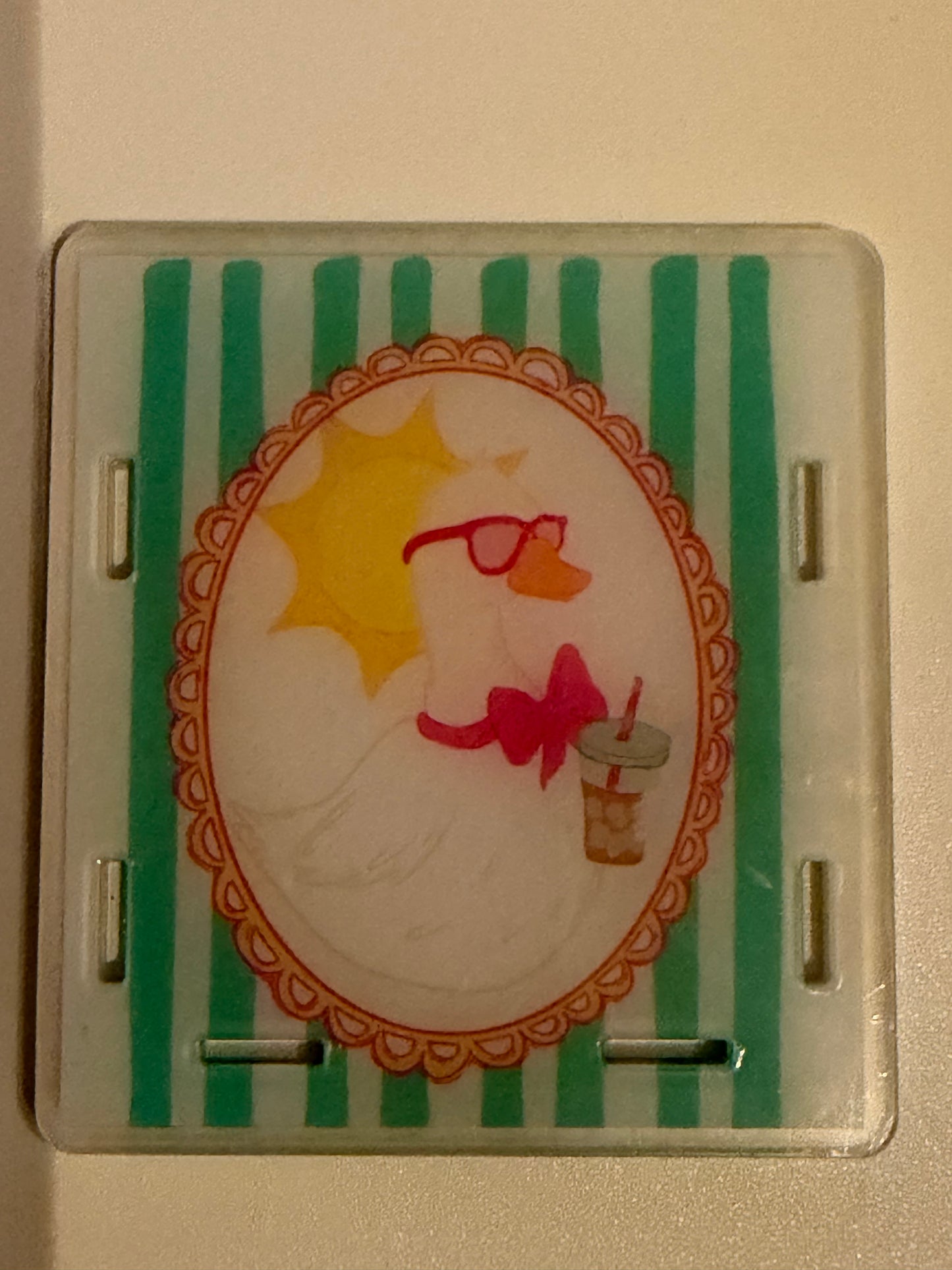 Acrylic Pen Holder-Caffeinated Goose