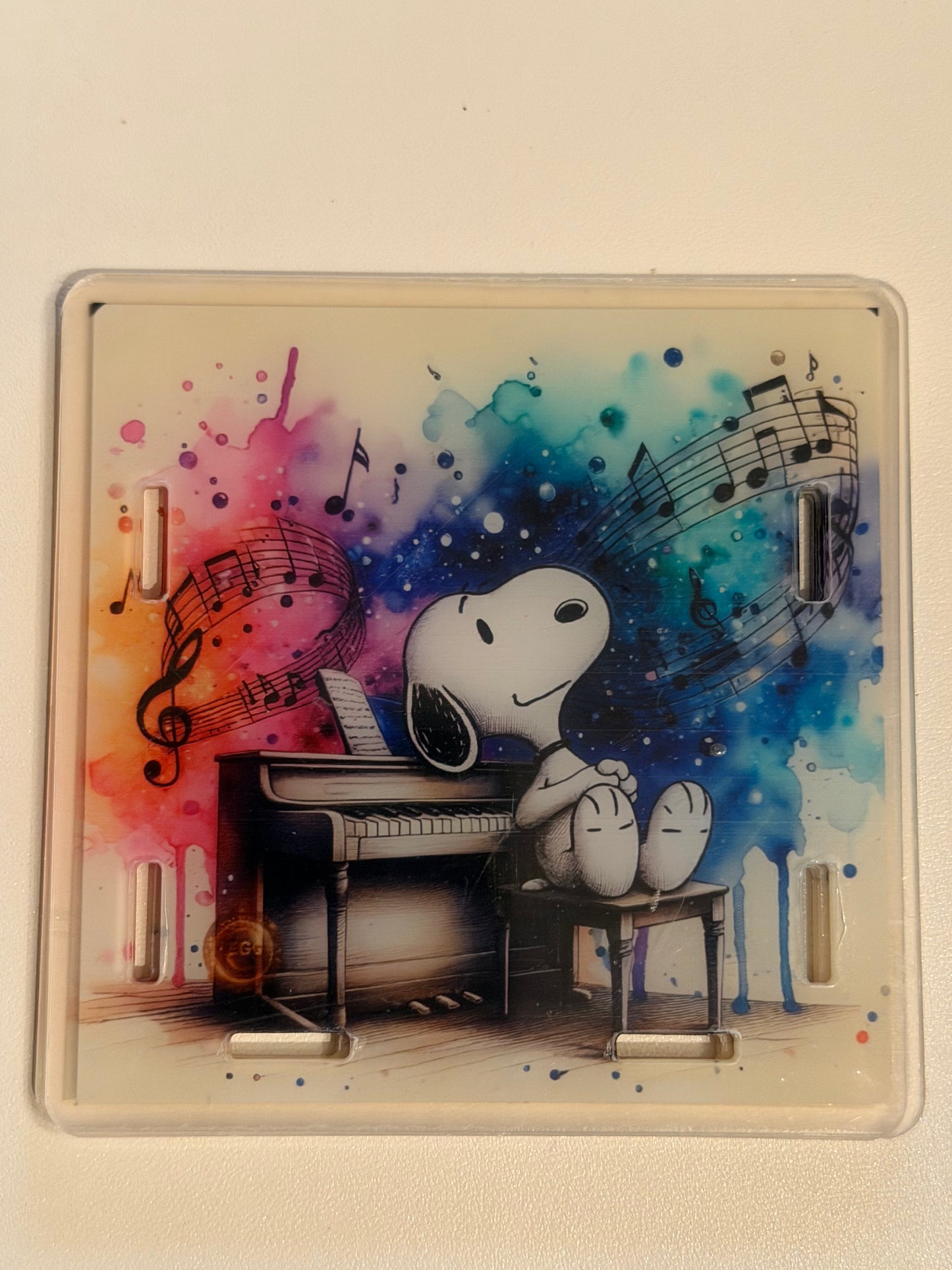 Acrylic Pen Holder--Musical Dog