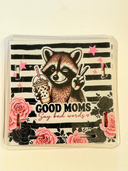 Acrylic Pen Holder-Good Mom says Bad words