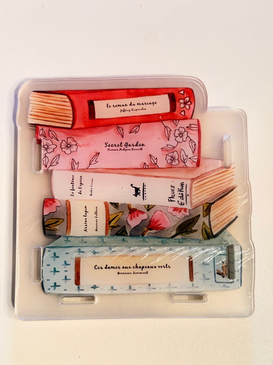 Acrylic Pen Holder-Stack Of Books