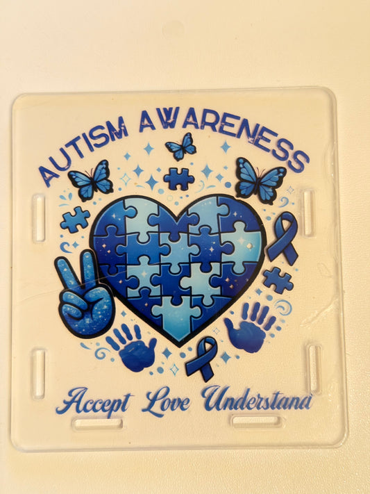 Acrylic Pen Holder- Autism Awareness
