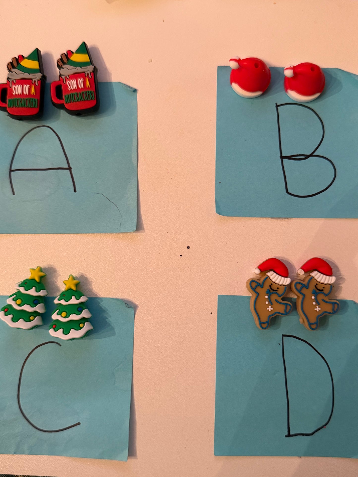 Focal Beads-Christmas Themed