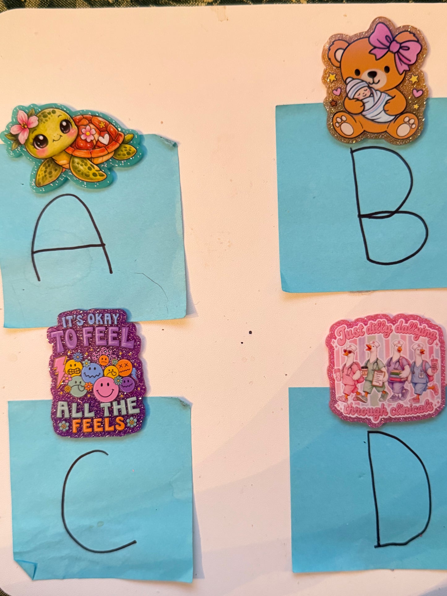 Acrylic Flat Backs-Random Styles