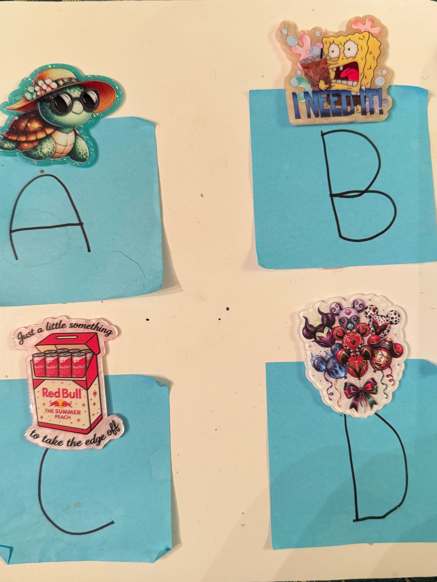 Acrylic Flat Backs-Random Styles