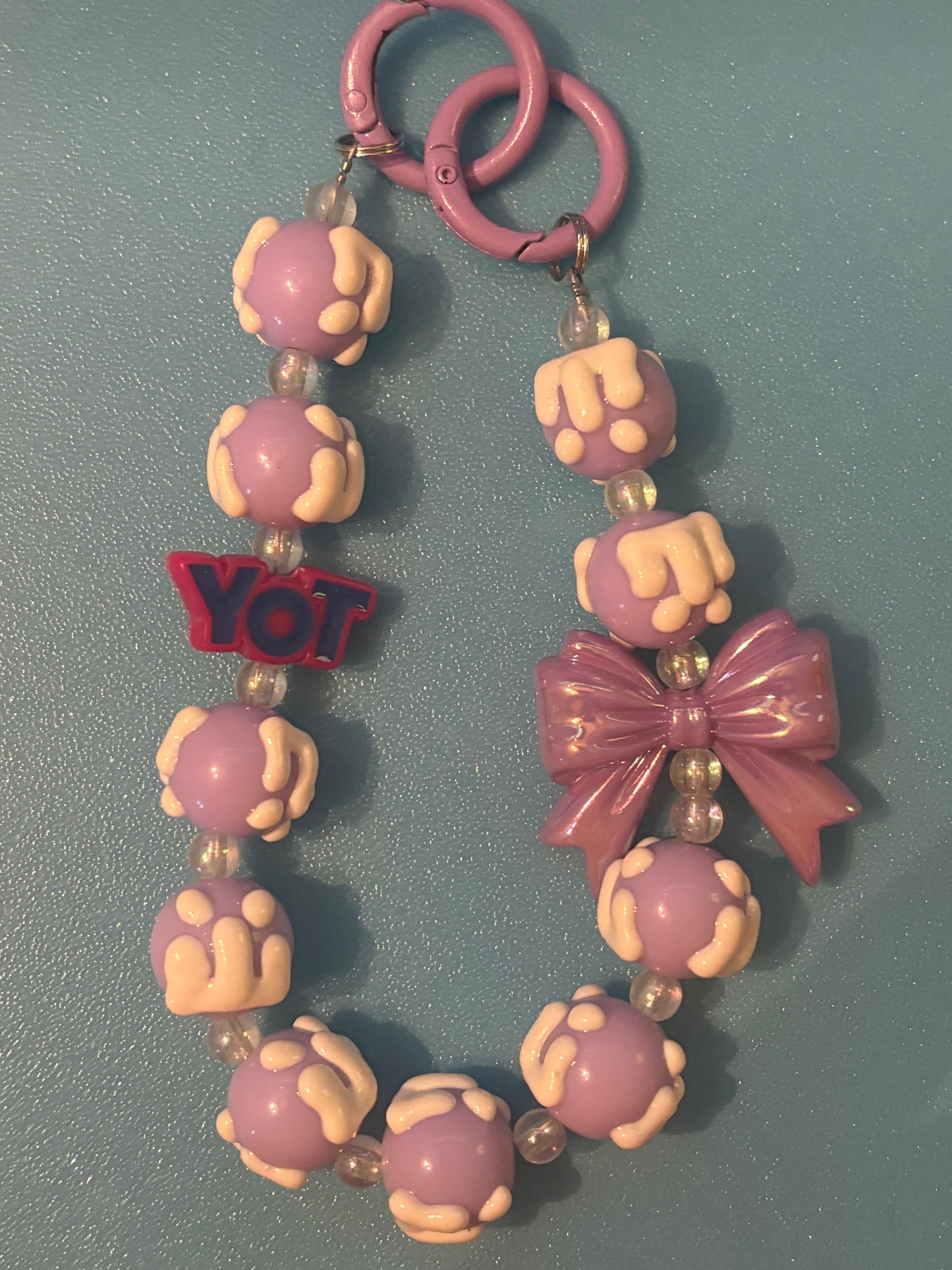 Purple Cream Keychain