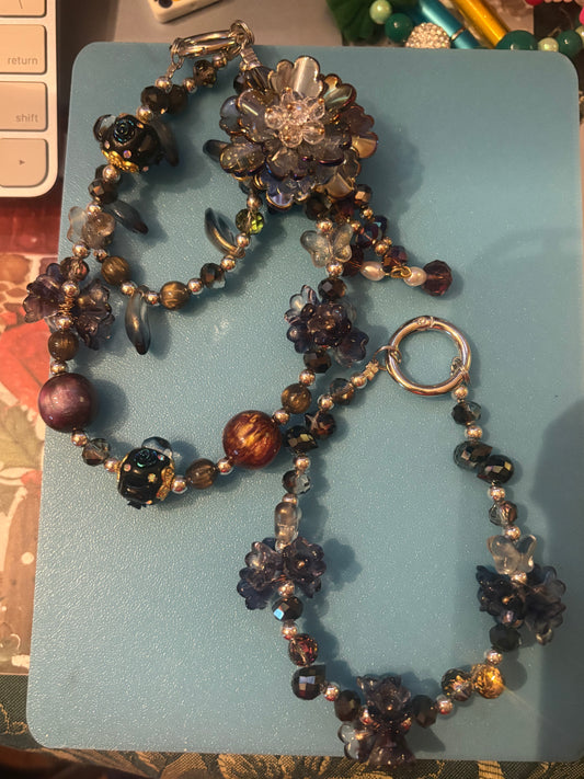 Gothic Flower Keychain