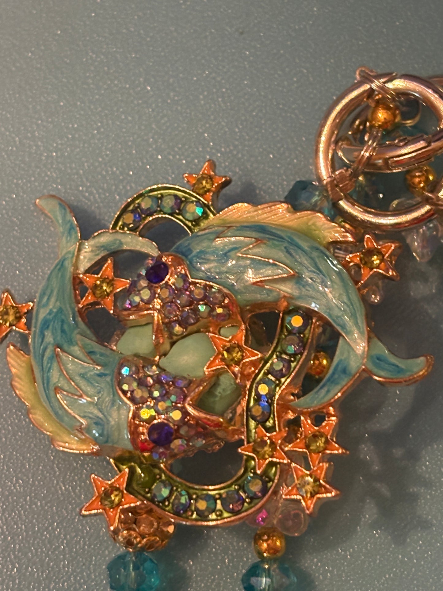 Double Fish Handmade Keychain
